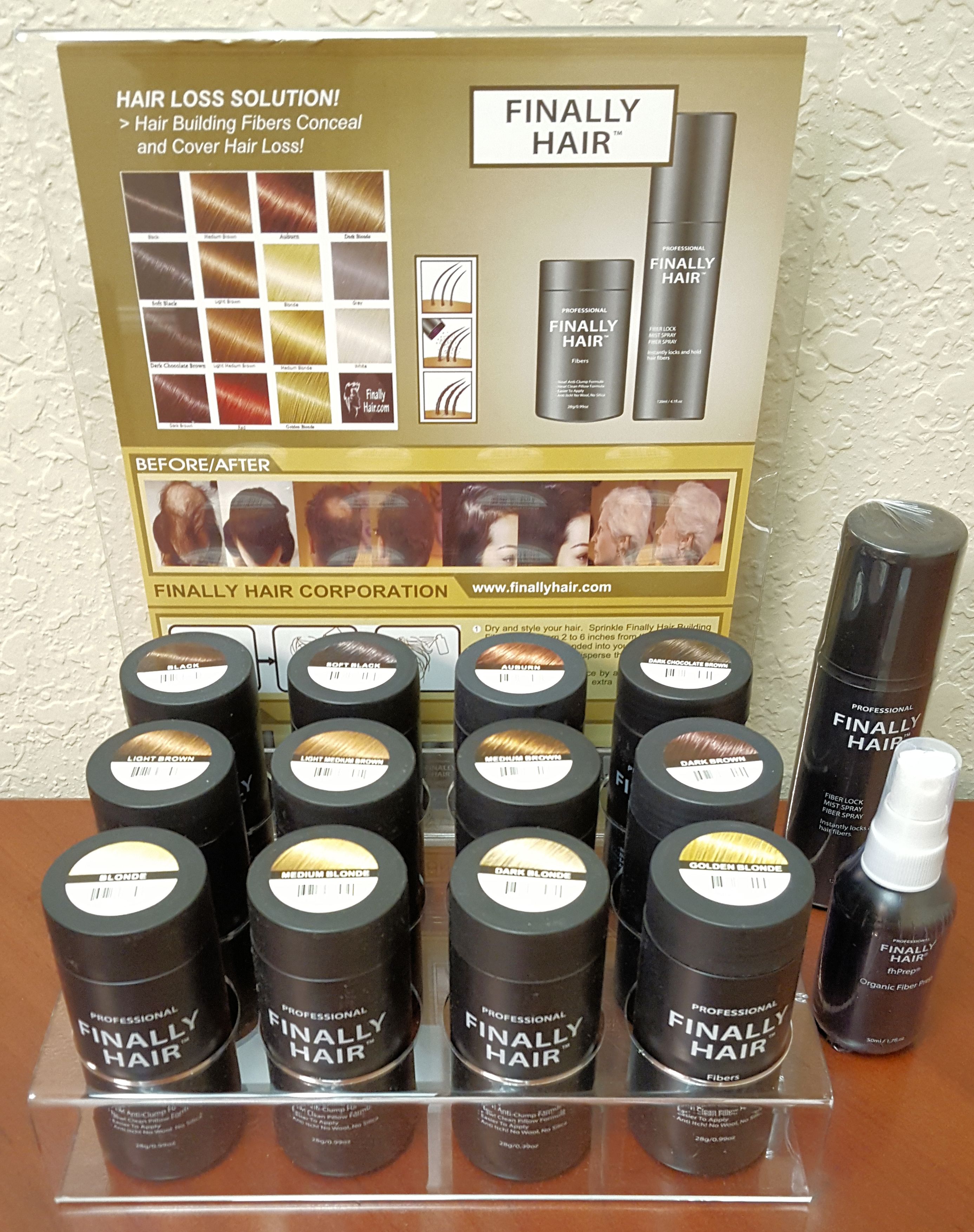 Hair Building Fiber Variety Pack with Display For Cosmetologists